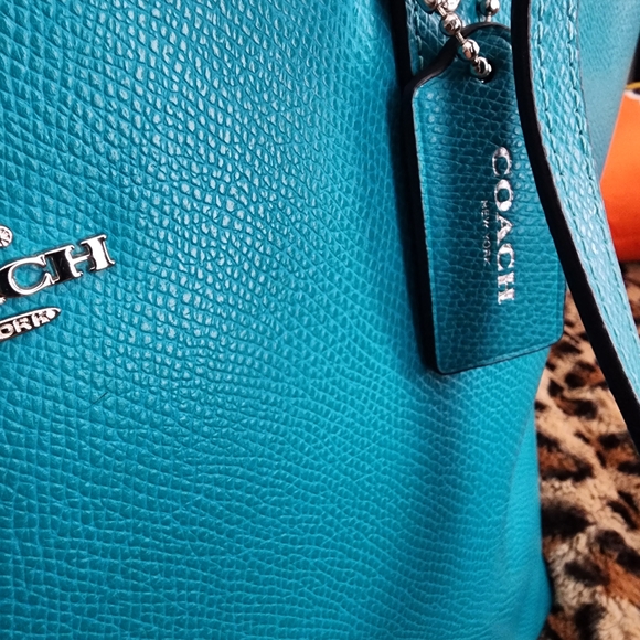 Coach Turquoise Tote Bag - Picture 3 of 11